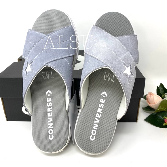 Converse One Star Sandal Slip Suede Grey W AUTHENT - Picture 5 of 7